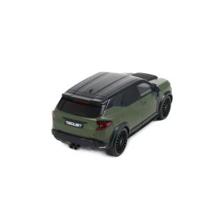 DACIA DUSTER REDUST SPORT 4X2 HYBRID GREEN 2025 OttO mobile 1:18 Resinemodell (Türen, Motorhaube... nicht zu öffnen!)